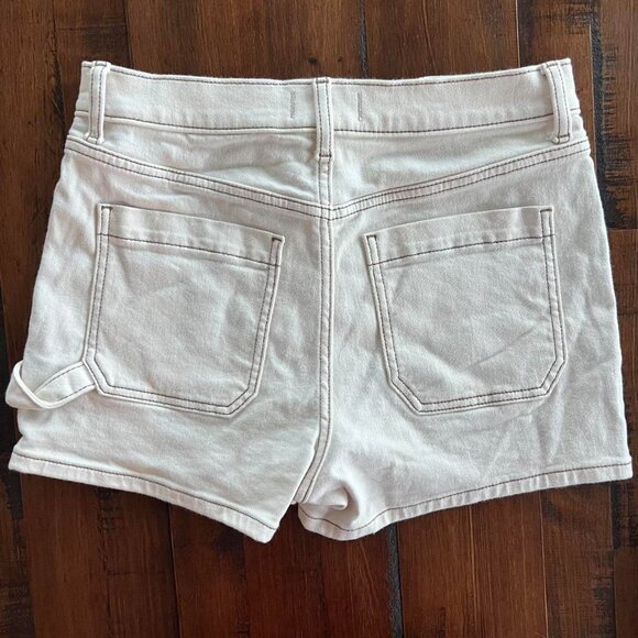 Studio Blue Ecru Carpenter Shorts – Utility Inspired (Size 28") - Picture 2 of 8